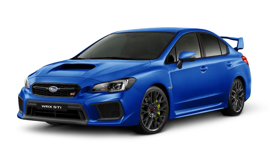 Blue Subaru WRX STI available at Whipz Sales & Leasing, a top car broker in Los Angeles, CA.